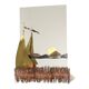 Copper and Brass Boat-Design Mirror by Daniel D’Haeseleer, 1970s