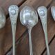 Set of 6 silver plated metal forks and spoons 20g with medallion f