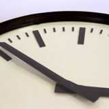 Bakelite railway clock from pragotron, 1950s