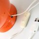 Vintage lamp foot 1960 ceramic orange