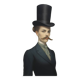 Old portrait - “Les moustachu-es” series
