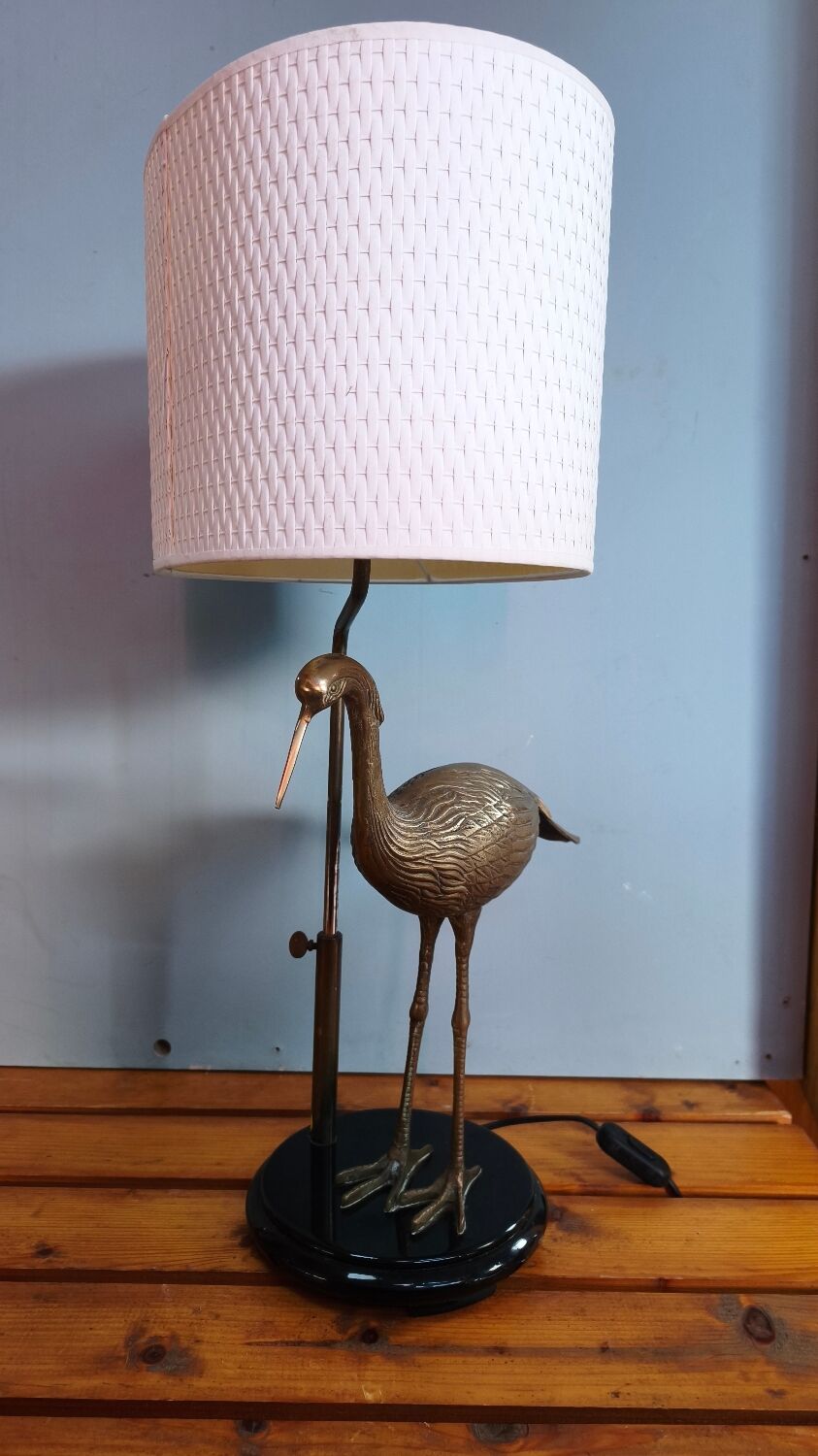 Stilt lamp - Maison Charles - brass and lacquer
