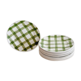 Set of 11 dessert plates and 1 Moulin des Loups dish