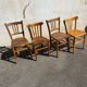 Set de 4 chaises bistrot dépareillées 