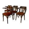 Set of 4 bistro armchairs