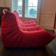 100% original - Banquette Togo 3 places Ligne Roset – Alcantara rouge (Goya