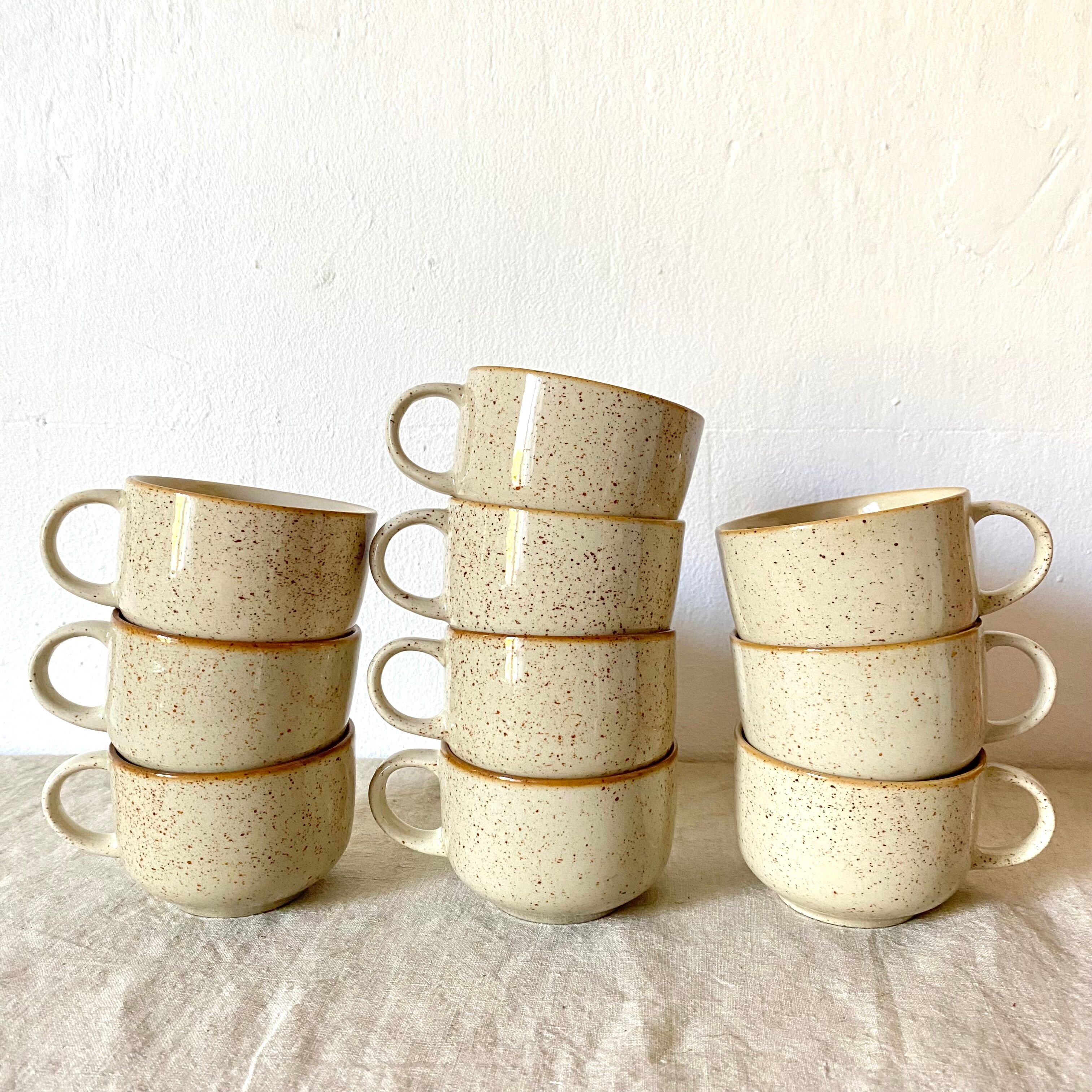 Porcelain stoneware cups