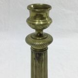 Pair of bronze candlesticks