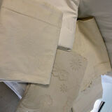 Antique embroidered sheets