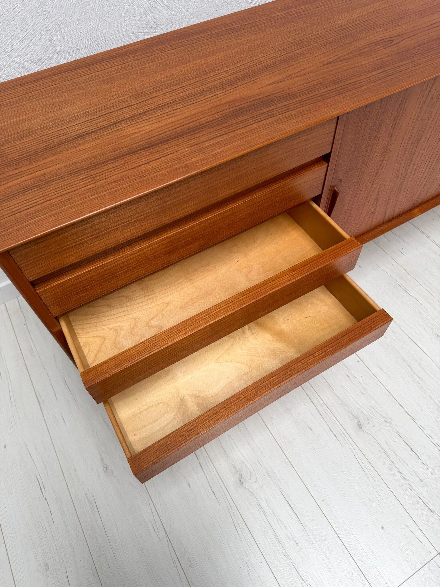 1960s vintage Gunni Omann model 18 Danish design teak sideboard for Omann Jun