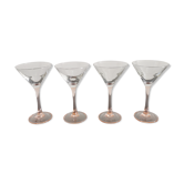 Luminarc pink feet cocktail glasses