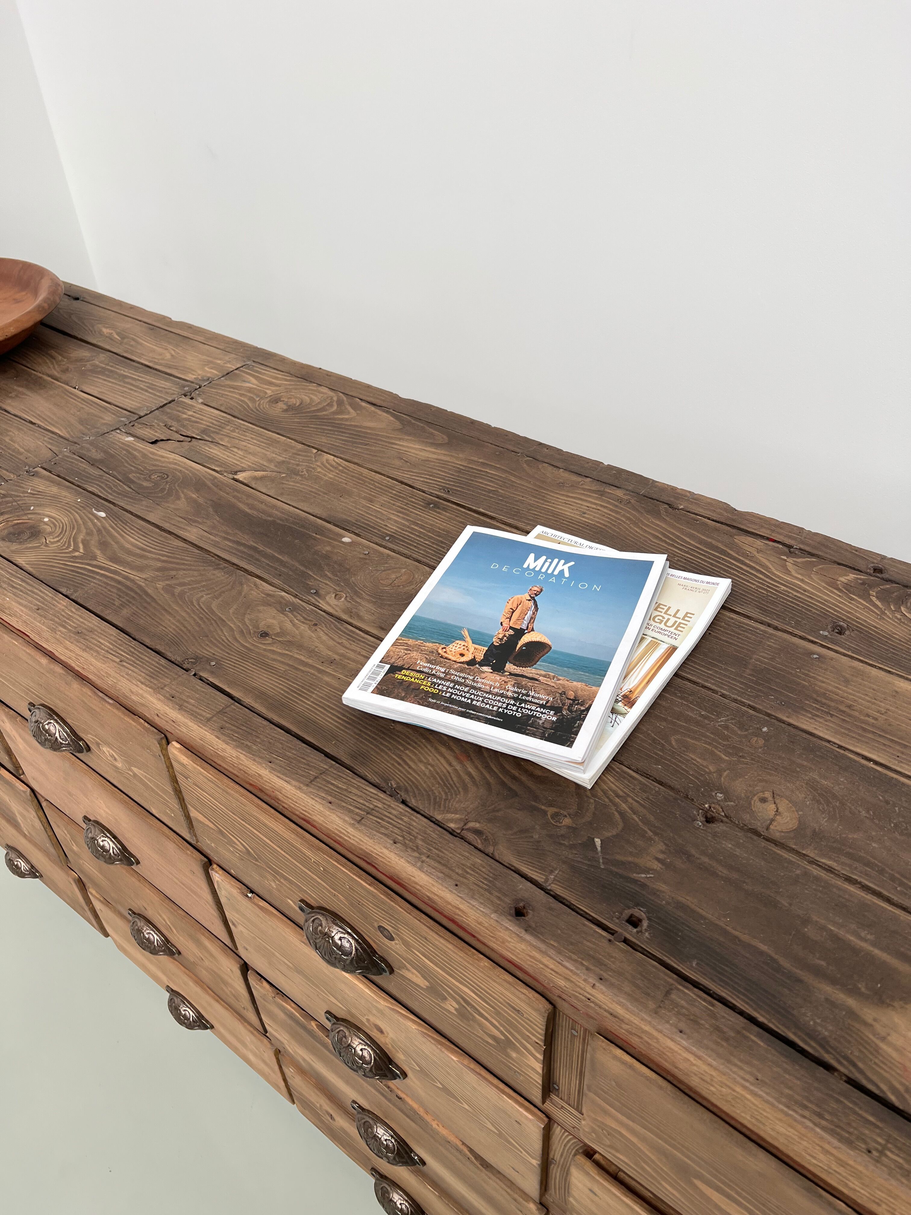 Very large craft furniture with 32 drawers