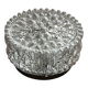 Small round wall light ceiling fixture in vintage moulded glass from the 1970s 1980s.