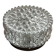 Small round wall light ceiling fixture in vintage moulded glass from the 1970s 1980s.