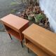 Paire de chevets, tables de nuit vintage