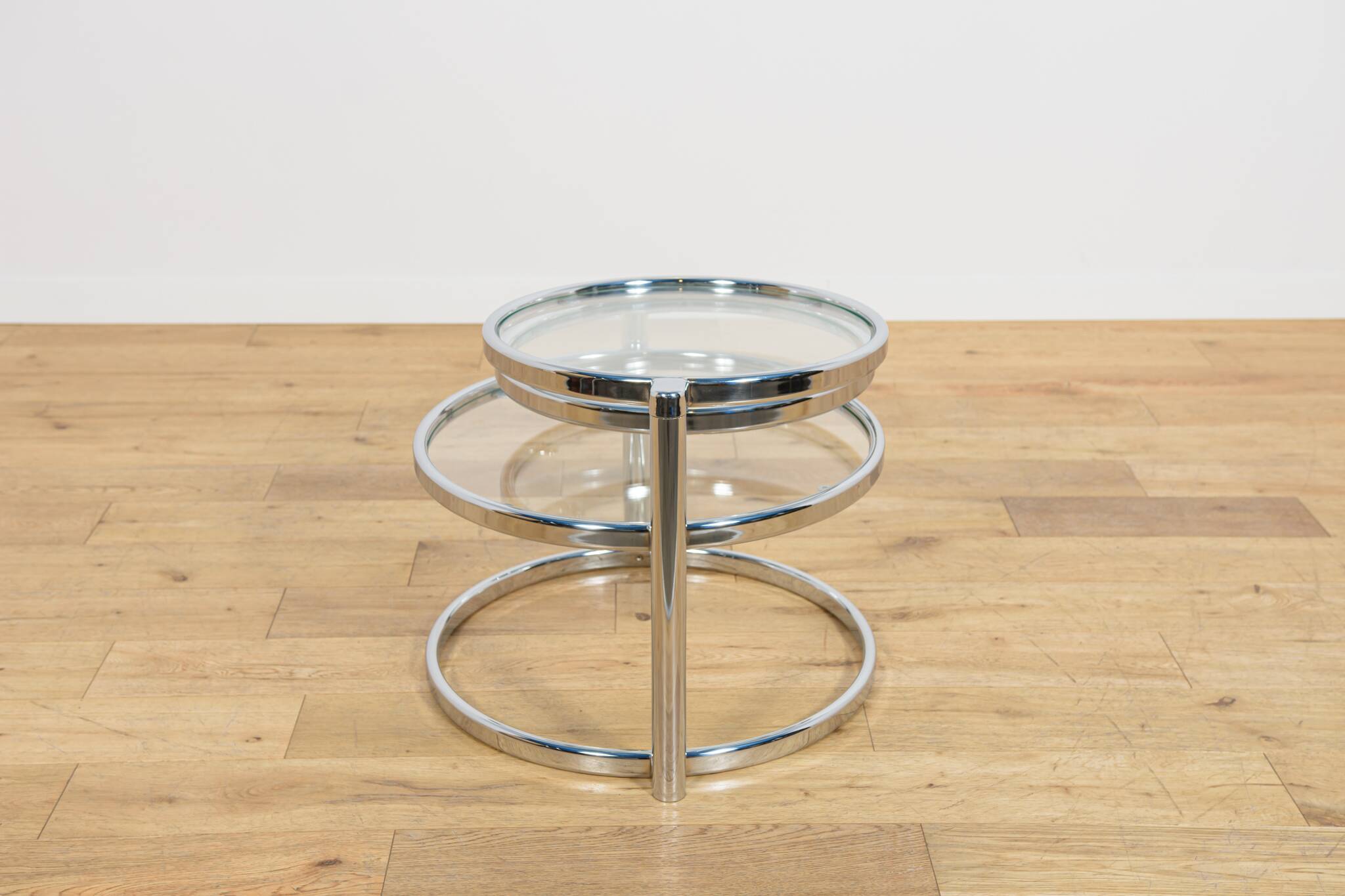 Mid-Century Chrome and Glass Coffee Table by Milo Baughman, USA, 1970s