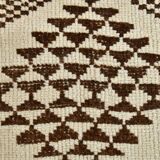 3x10 Brown Cream Kilim Runner Rug 82x320Cm