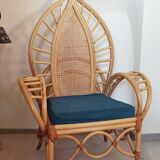 Rattan armchair and canning