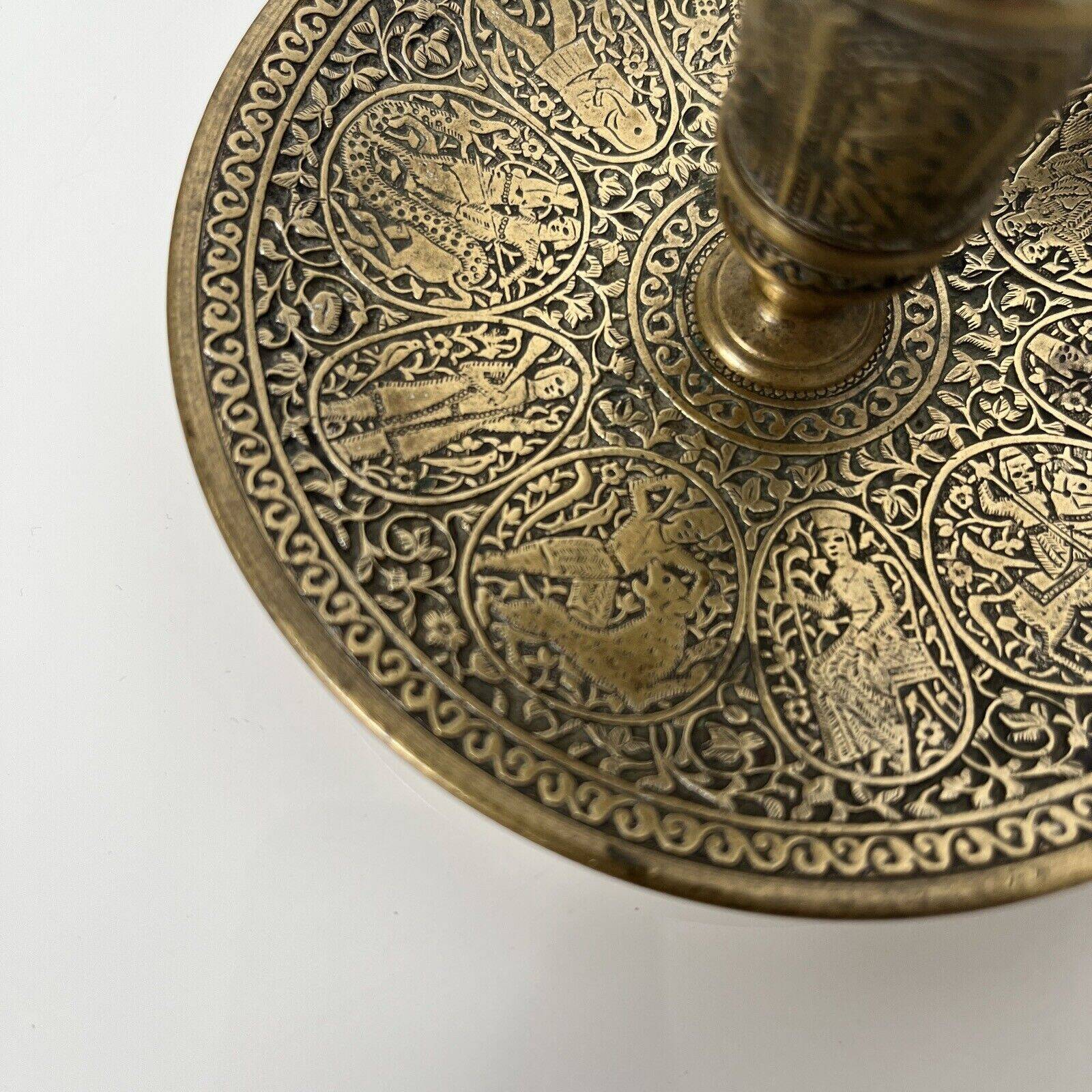 Bronze hand candlestick in the Persian Qajar style France late 19th century