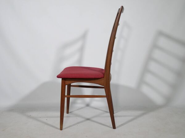Lot de 6 chaises de salle à manger en teck de design danois des années 1960 par Nils Koefoed – Modèle LIS