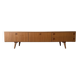 Scandinavian low sideboard in teak, 1970.