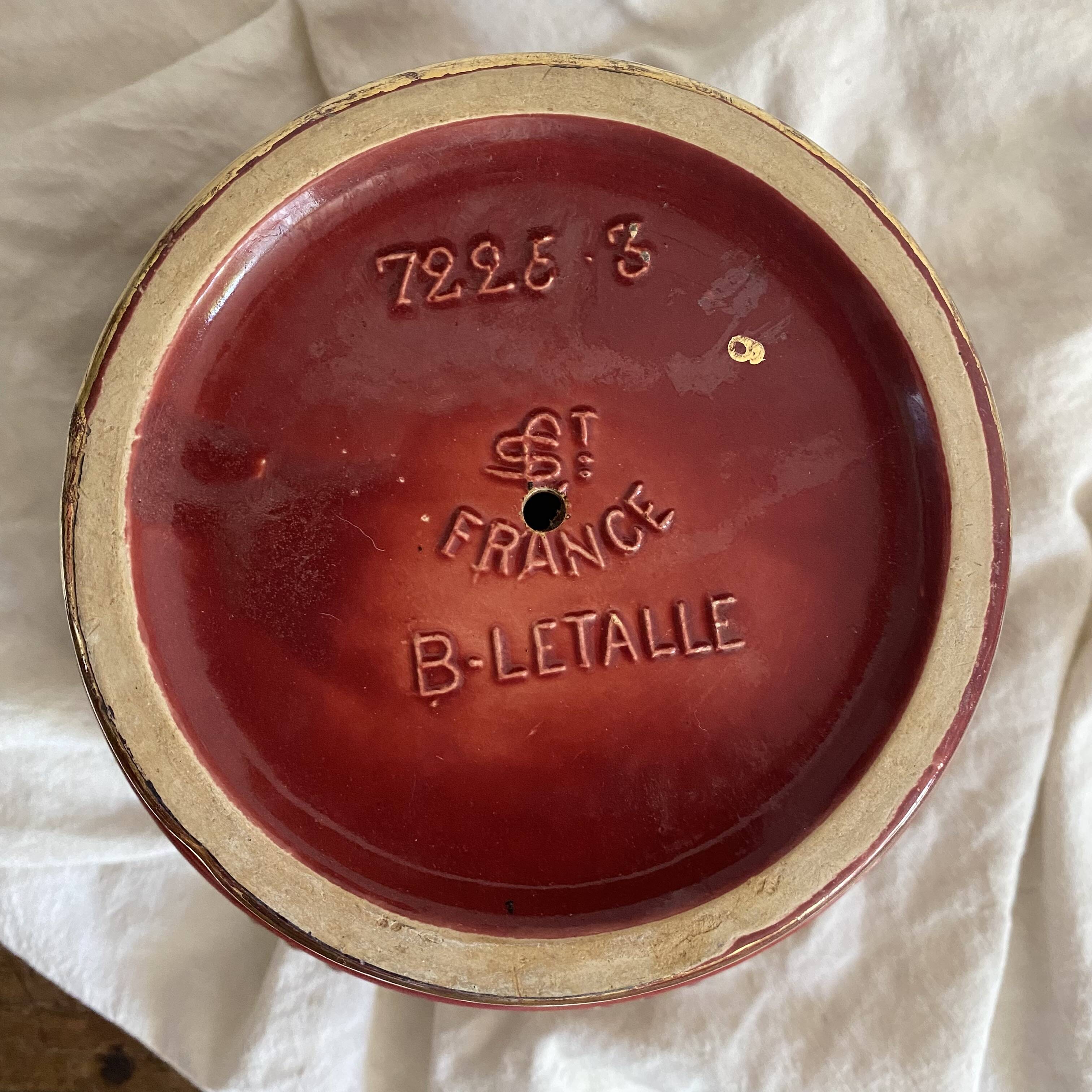 Saint Clément B. Letalle Art Deco ceramic flowerpot