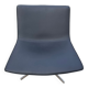 Lounge armchair arper catifa 60 leather grey 4 feet aluminum swivel