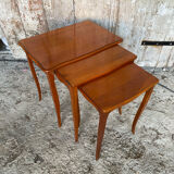 Set of 3 Vintage Louis XV Style Nesting Tables #D819