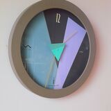 Spring cube wall clock Nicolai Canetti 80s
