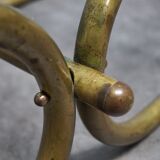 Bauhaus Tubular Brass Side Table, 1930s