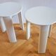 Pair of Midcentury Stools/Side Tables Trio, Olaf Von Bohr, Italy, 1970s