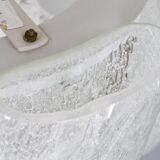 Lustre  en verre glacé de Doria