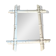Old bamboo-shaped wooden mirror
