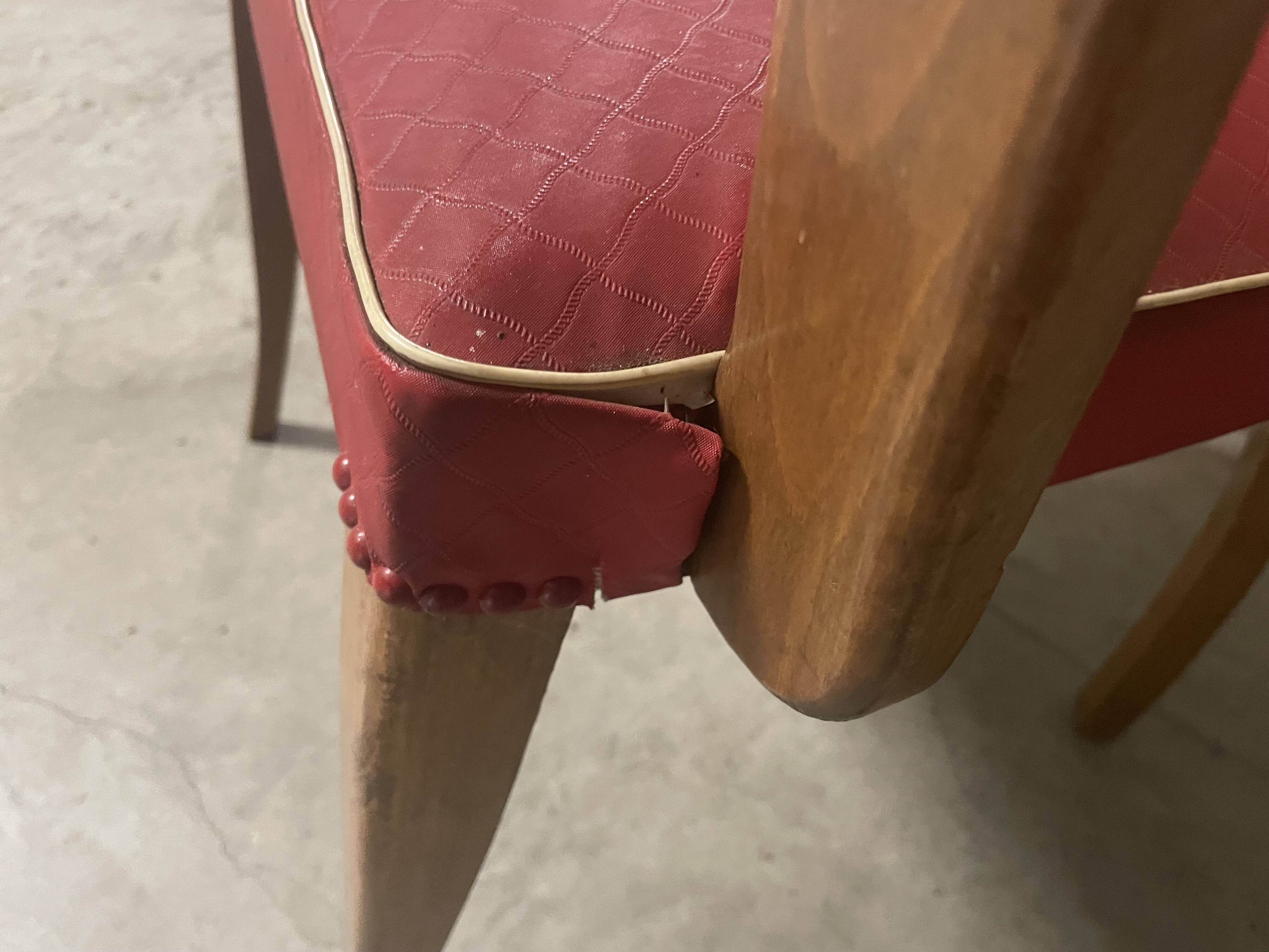 Pair of bridge armchairs from the 1950s