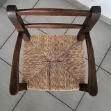 High straw chair for children
