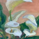 Still life with arum lilies