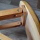 Folding wooden stool by Roger Tallon from the 1970s.