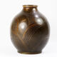Art deco french dinanderie brass evolution vase by Paul Louis Mergier