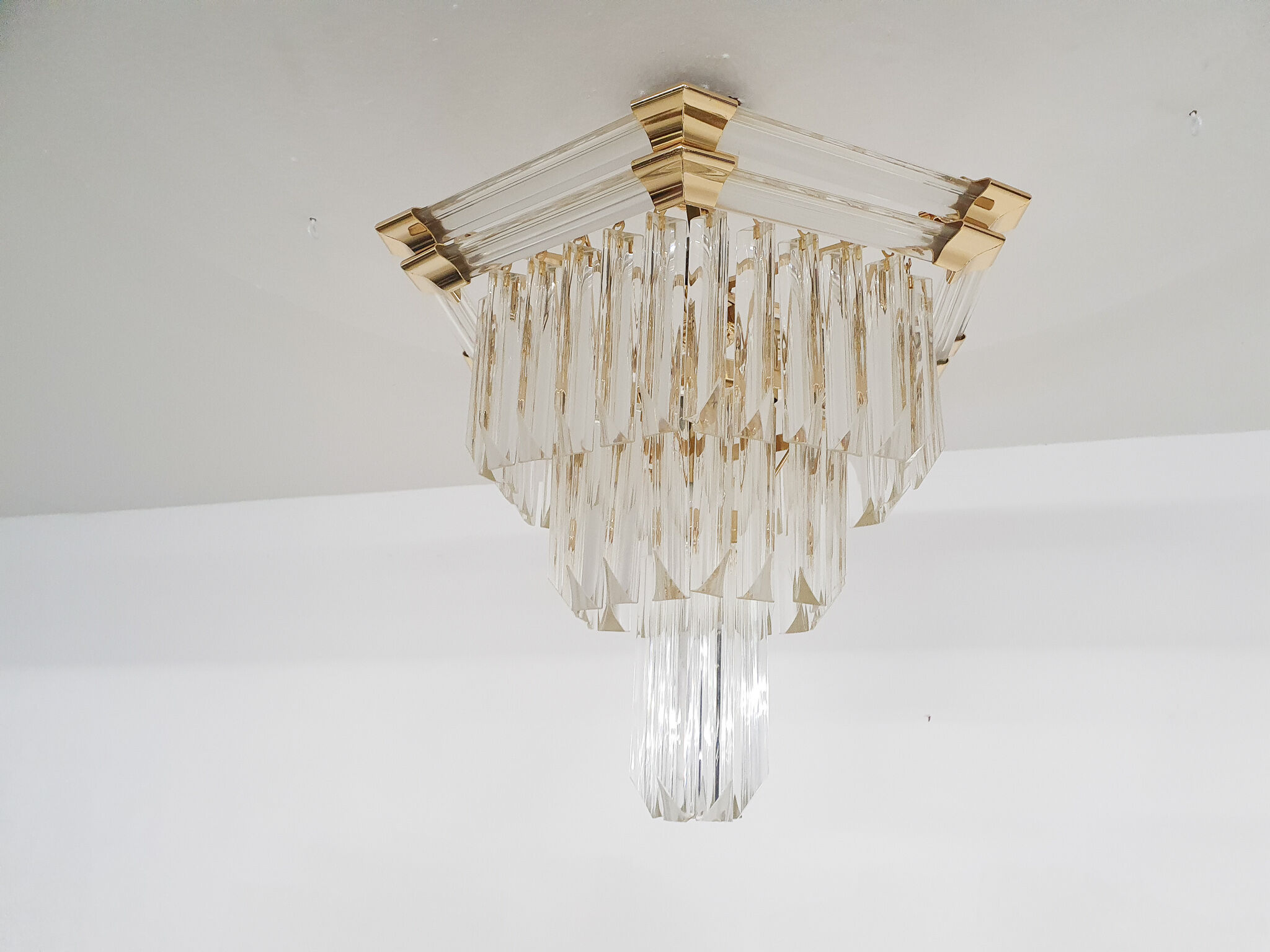 Small chandelier attrb to Bakalowits and Sohne, Austria 1980's