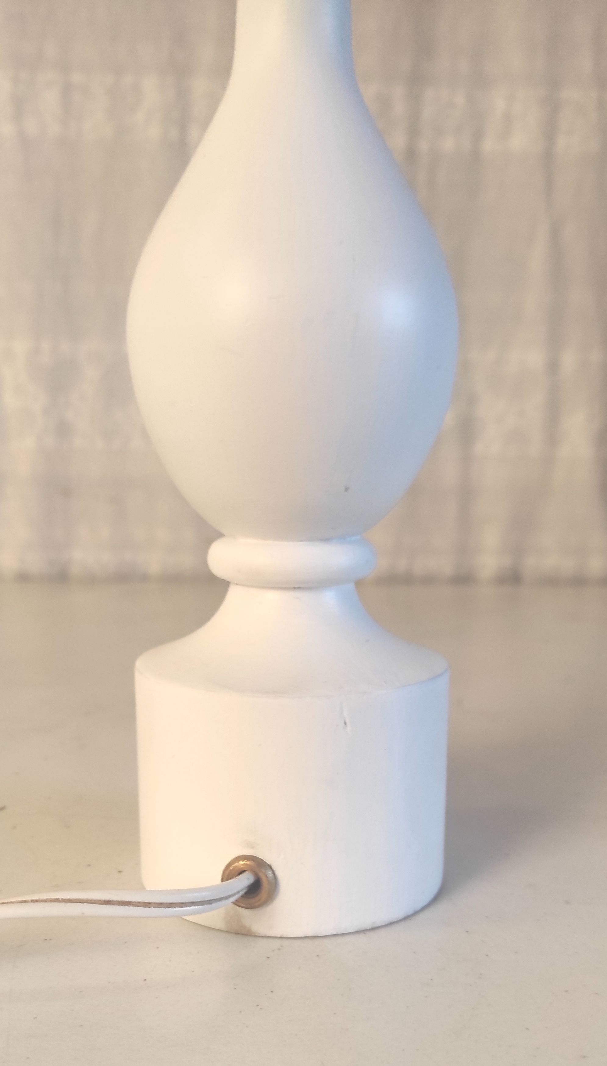 Wooden lamp foot turned by Philippe Capelle – 60s/70s