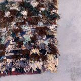 Moroccan carpet boucherouite colored - 70 x 160 cm