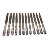 12 silver-plated dessert knives by Christofle Malmaison