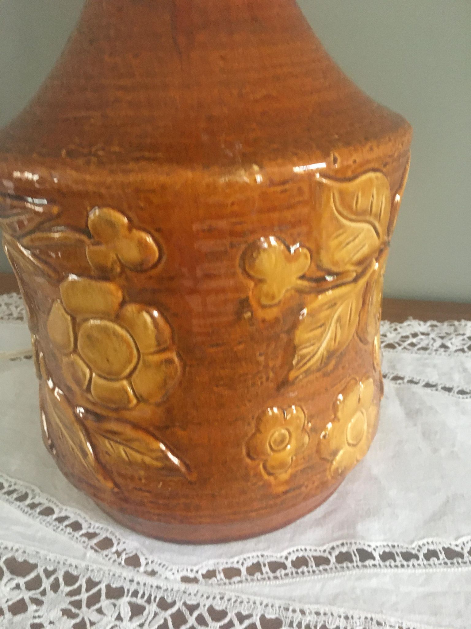 Vintage ceramic lamp base 1950-1960 Vallauris style