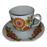 set of 6 cups and saucers Seltmann Weiden Bavaria quality porcelain