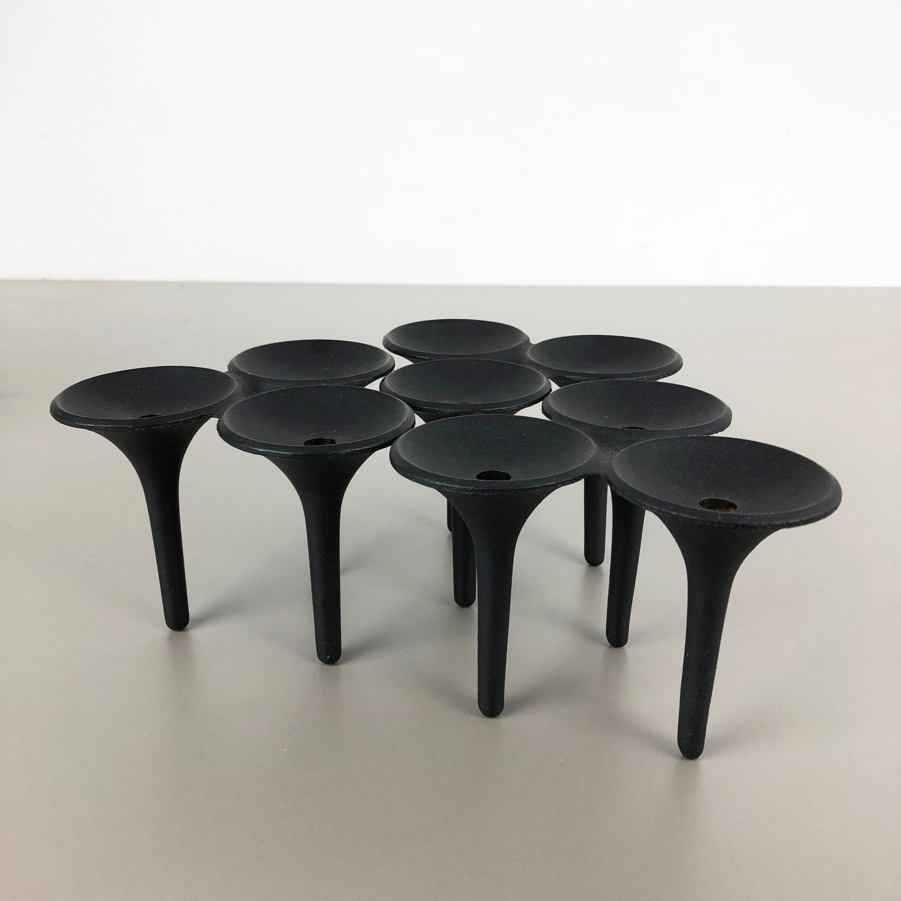 Set of 3 danish candleholder "Hornblower" Christel & Christer Holmgren, 1970s