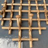 Bamboo wall coat rack