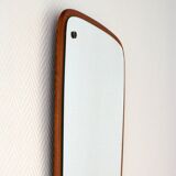 Scandinavian Mirror 60s teak 34x73cm
