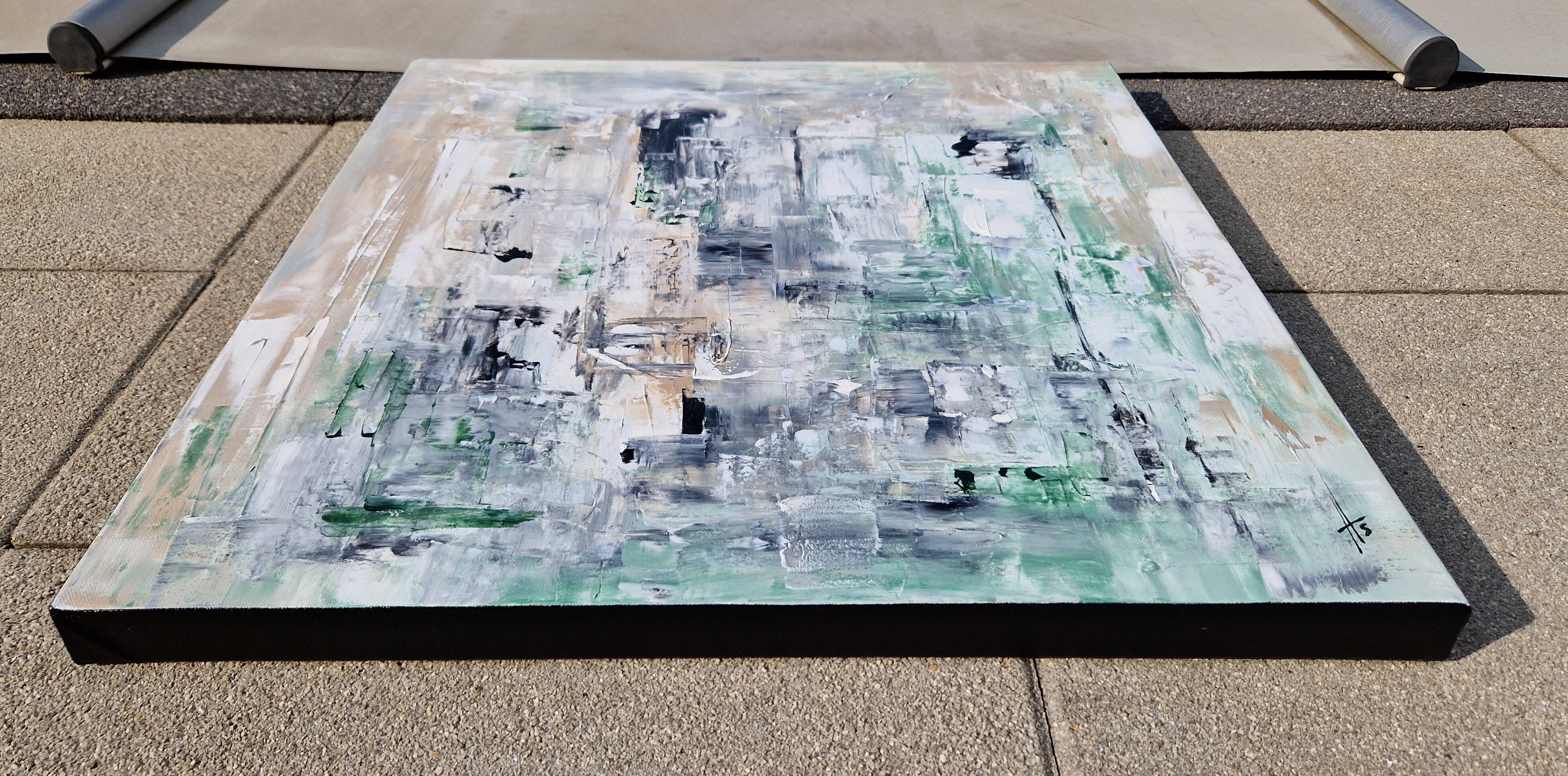 Abstract painting table