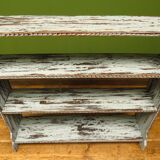 Gustavian painted shelves