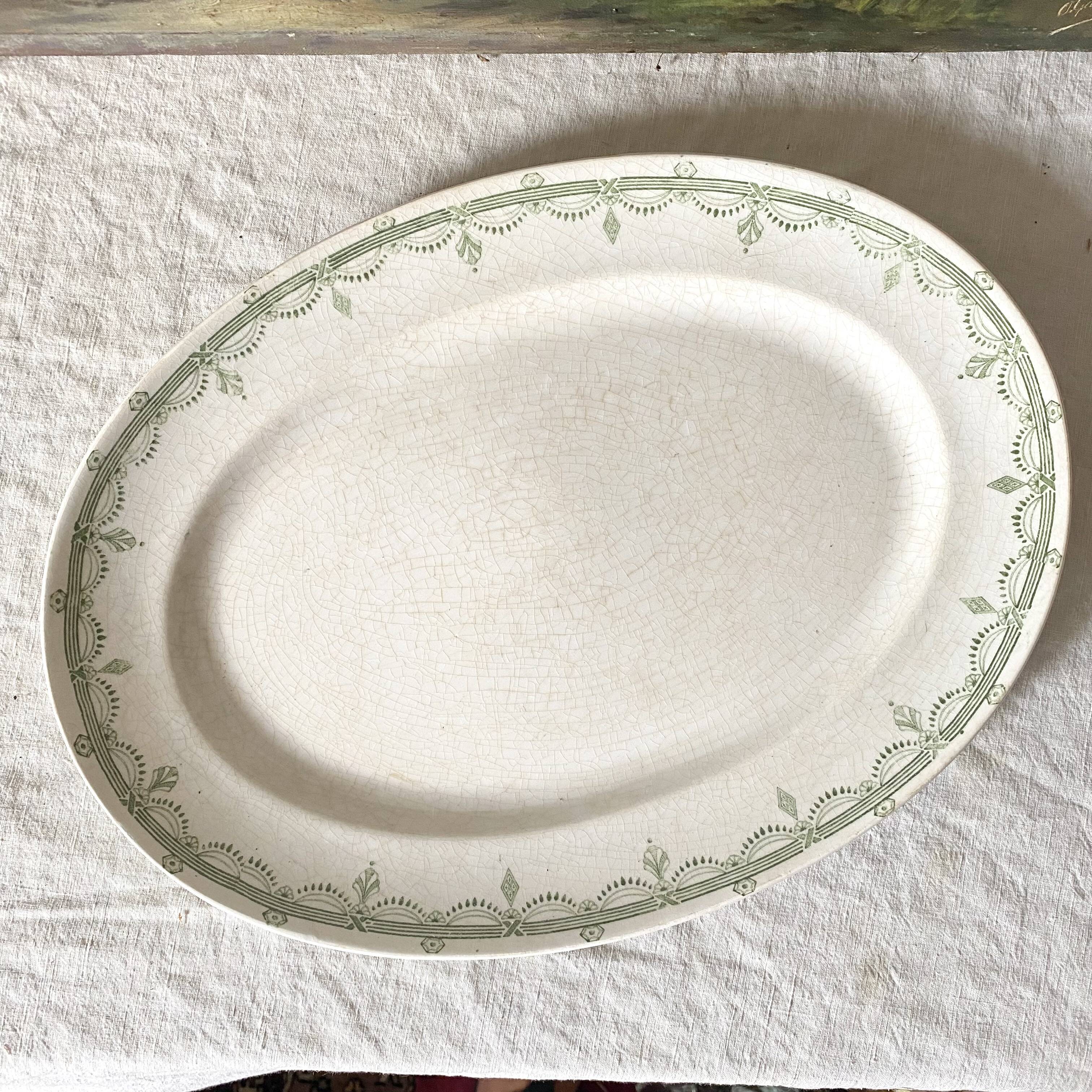 HBCM ironstone oval dish